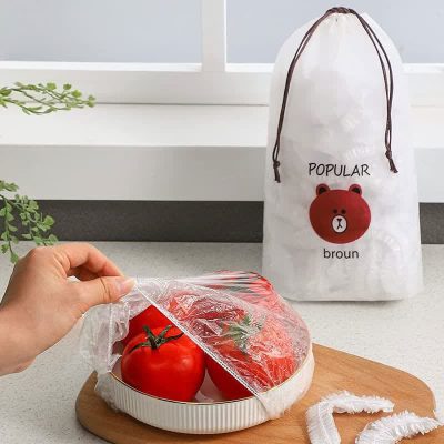 درپوش ظرف مدل خرسی بسته 100 عددی